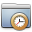 Graphite Smooth Folder Clock Icon 32x32 png